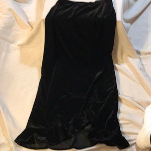 Skirt, stretch velveteen, MSK, marked S fit like M